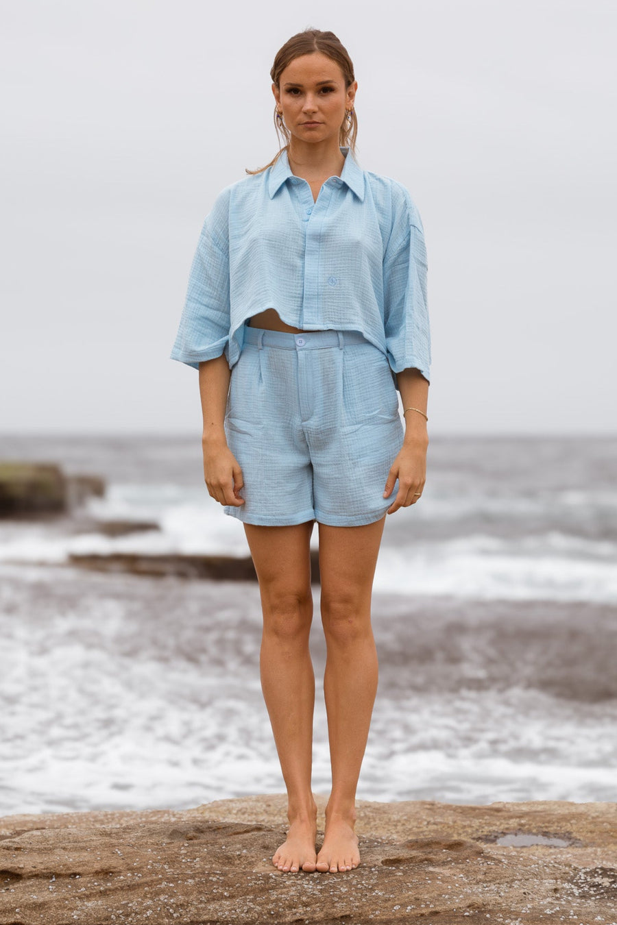 NOBLE Oversize Short Baby Blue