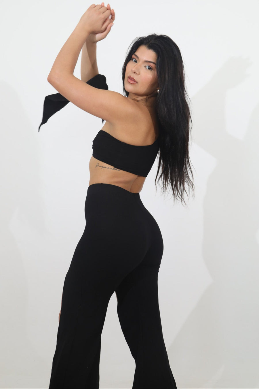 OSMOSE BLACK wide leg PANT