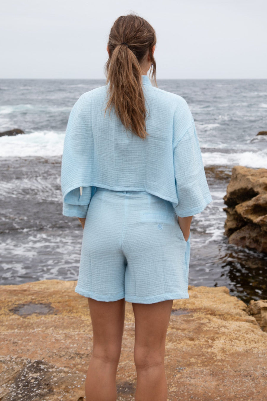 NOBLE Oversize Short Baby Blue