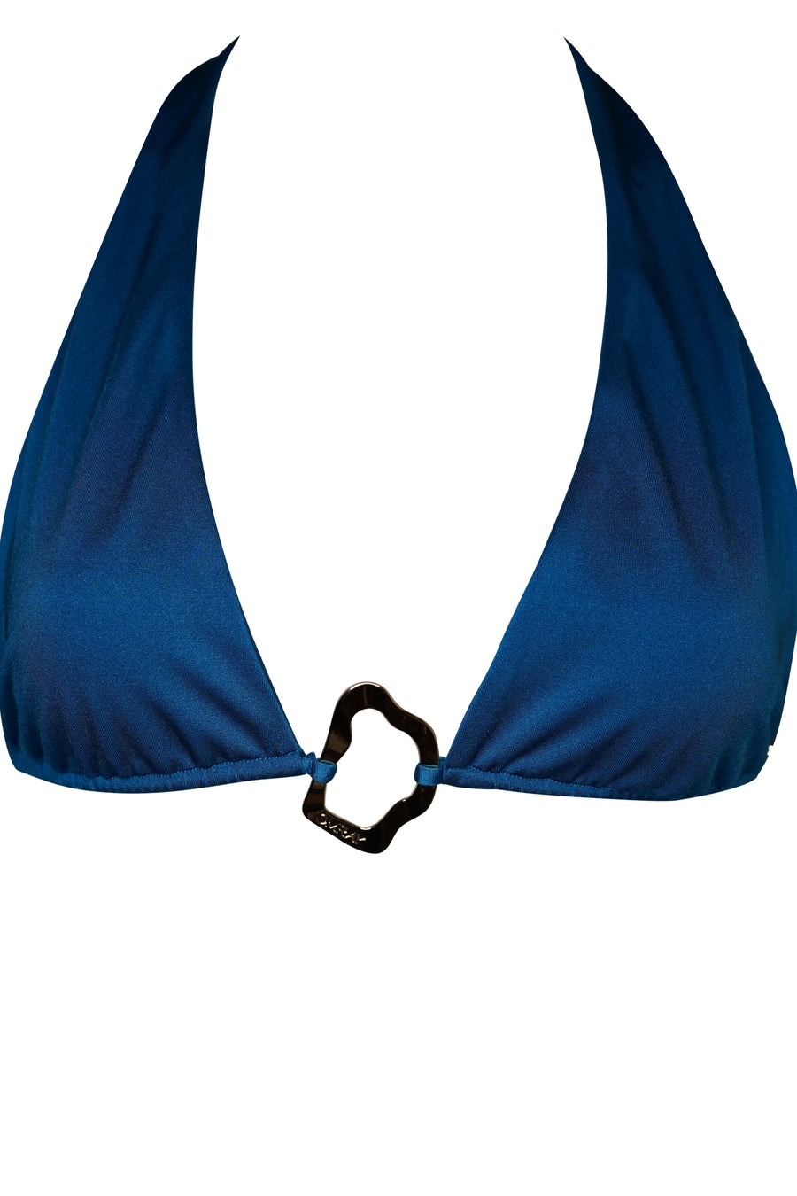 MARIANNE Halter Neck Bikini Top BLUE FONDALE