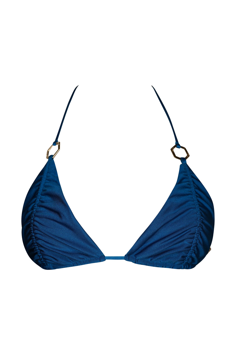 COMTESSE Triangle Bikini Top BLUE FONDALE