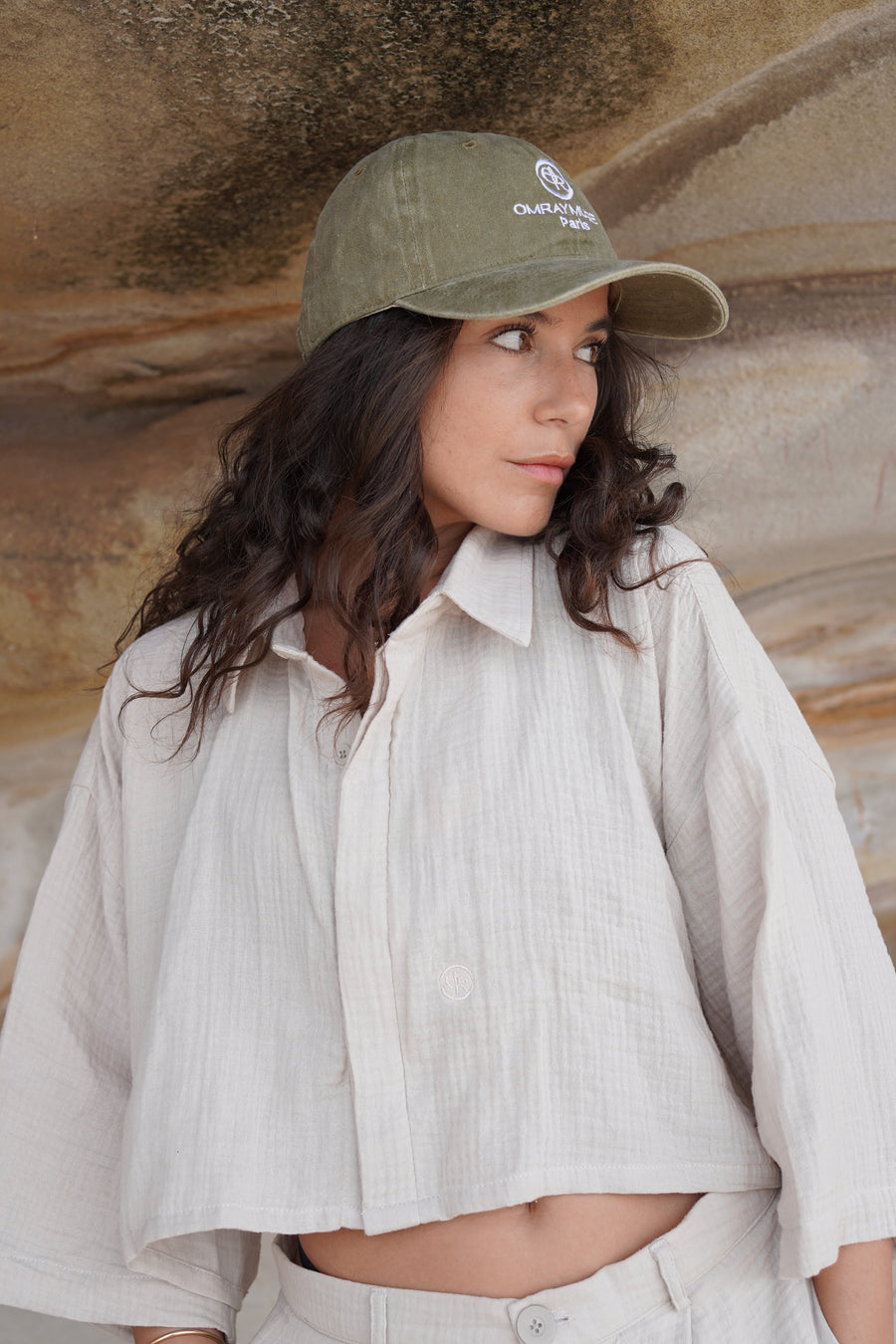 OMRAY MUSE Vintage Cap dark beige